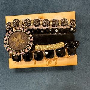 Keep it Gypsy up-cycled LV bracelet stack